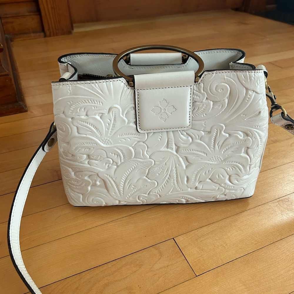 Patricia Nash Empoli Satchel crossbody handbag white - Picture 11 of 11